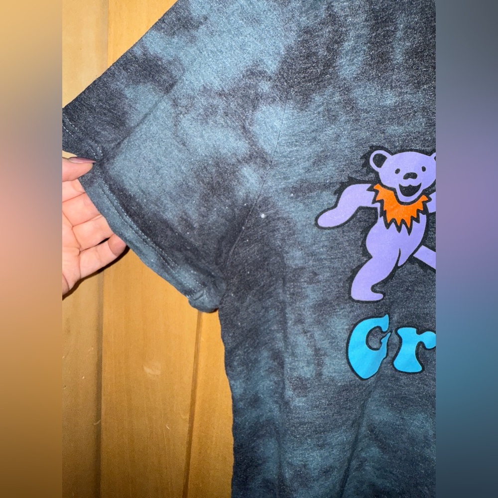 Grateful Dead Shirt Mens XL Blue Gray Tie Dye Dancing Bears T Shirt - Picture 3 of 5